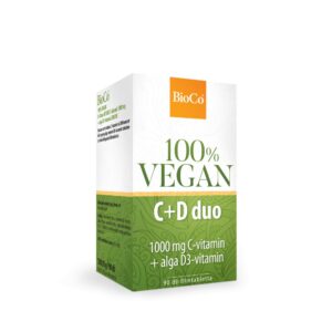 100% Vegan C+D duo 1000mg C vitamin+ alga D3 BioCo